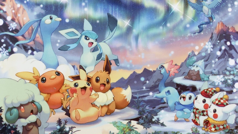 Pikachu, 1080P, Pokémon, Christmas, Eevee, holiday