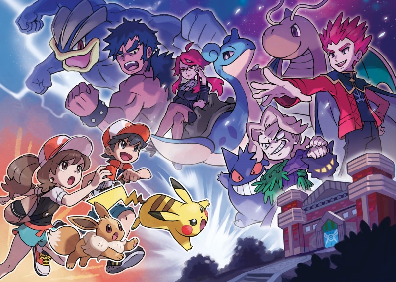 Pokémon, Pikachu, Gengar (Pokémon), Machamp (Pokémon), Lapras (Pokémon), Chase (Pokémon), Eevee (Pokémon), Agatha (Pokémon), Lorelei (Pokémon), Lance (Pokémon)