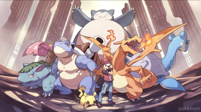 Snorlax, multi colored, pokemon, illustration, 720P, flying, drawing - Art Product, fantasy, Venusaur, bat - Animal, halloween, Blastoise, male likeness