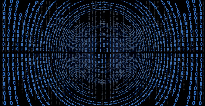 circle, administrator, pattern, 5K, technology, binary, byte, geometric shape, design, backgrounds, architecture, digital, abstract, bits, blue