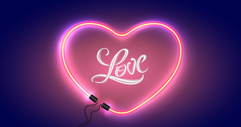 happy, romance, love, Valentines Day, light, heart, 1080P