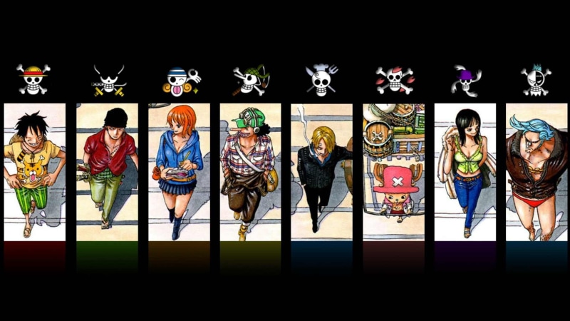 digital, people, indoors, men, Franky, Nami, Sanji, panels, child, creativity, Tony Tony Chopper, standing, crowd, representation, male likeness