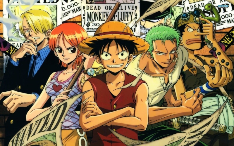 Roronoa Zoro, art and craft, female likeness, store, Sanji, Monkey D. Luffy, 1080P, characters, anime, One Piece, communication, fashion, no people, multi colored