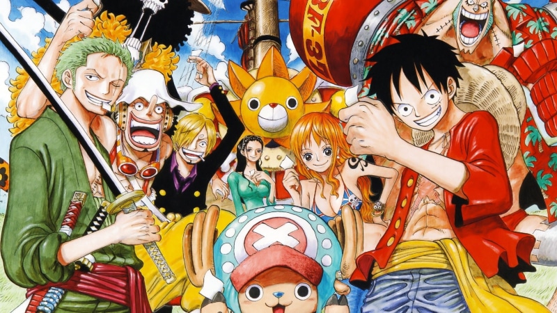 Usopp (One Piece), female likeness, religion, Brook (One Piece), mural, multi colored, day, representation, Sanji (One Piece), Anime, Mugiwara (One Piece)