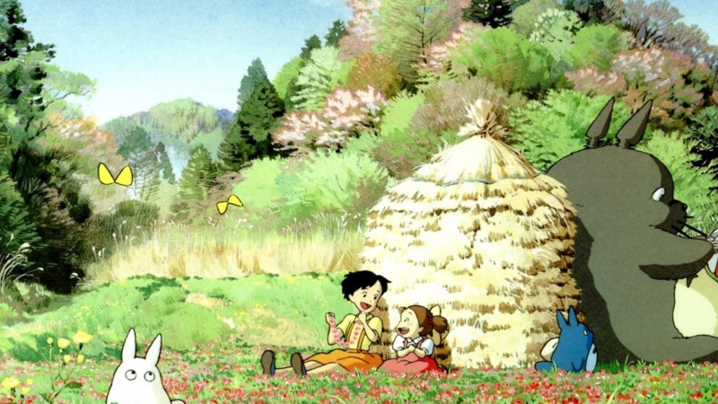 park, field, Totoro, nature, beauty in nature, digital composite, water, real people, young men, women, representation, outdoors, lifestyles, plant, growth