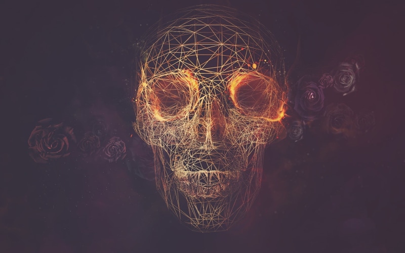 skull, art, art and craft, face, indoors, light painting, digital composite, digital art, dark, clip, electric light, light, motion, electricity, light - natural phenomenon