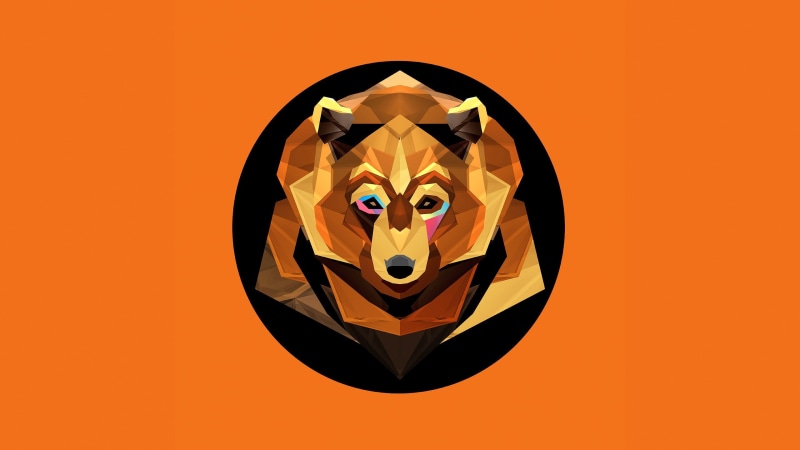 illustration, animal Head, vector, colored background, animals, insignia, human representation, design, close-up, still life, decoration, low poly, shape