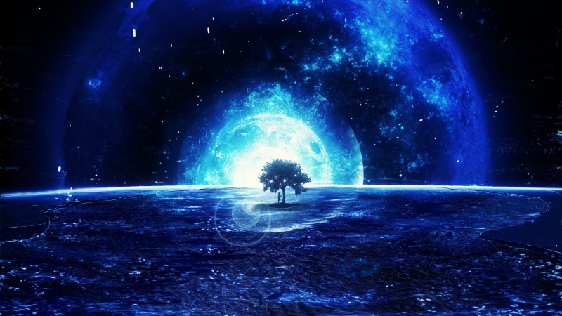 leisure activity, trees, blue, outdoors, glowing, real people, light - natural phenomenon, nature, men, illuminated, Moon, one person, night