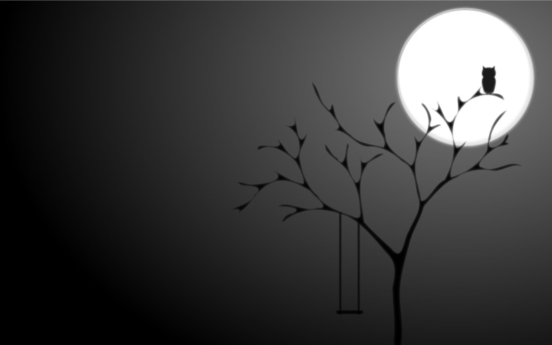 illuminated, black Color, season, dusk, no people, background, owl, copy space, sky, decoration, The full moon, design, moon, night, illustration, branch