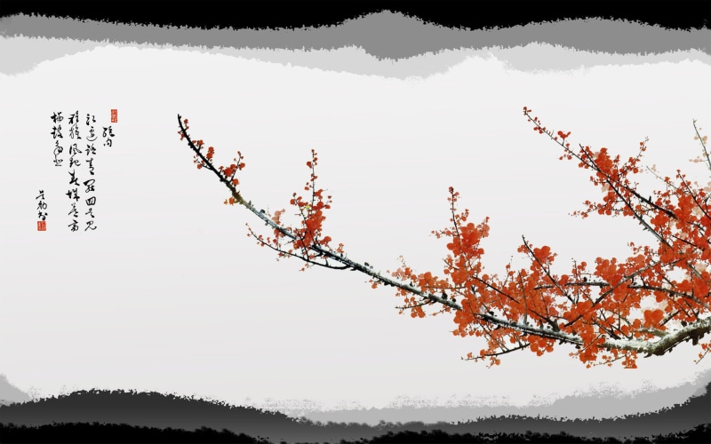 low angle view, white color, season, Sakura, white, leaf, blossoms, nature, backgrounds, outdoors, vector, abstract, computer Graphic, tree, tranquil scene