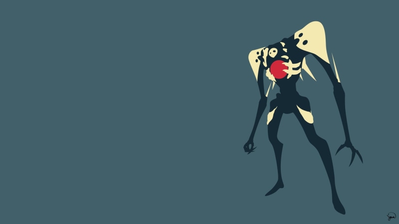 nature, floral, creativity, print, animal, Sachiel (Evangelion), close-up, black, no people, red, colored background, 1080P, animal themes, animal representation