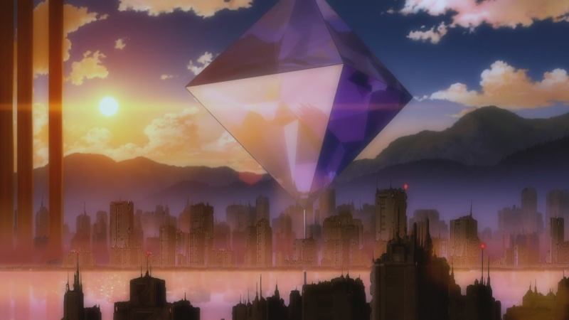 sky, flag, nature, Ramiel (Neon Genesis Evangelion), 1080P, built structure, sun, financial district, outdoors, sunbeam, Angel, Evangelion, cloud - sky