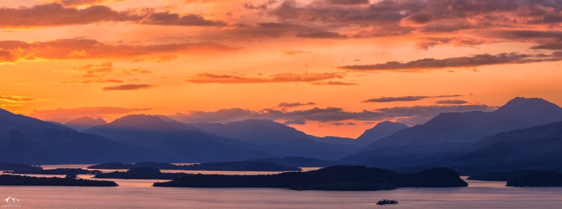 National Park, Scotland, Sunrise, Trossachs, outdoors, scenics, nature, Sunset, lomond, loch, USM, II, sky, Loch Lomond, f/2, summer, 8K, mountain, Landscape
