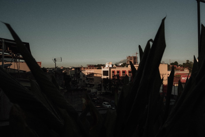 townscape, built structure, transportation, 5K, copy space, tower, city, building exterior, aesthetics, dusk, clear sky, vintage, no people, cityscape
