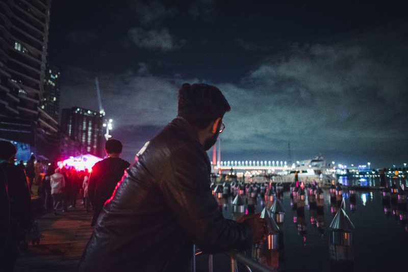 building exterior, retro, incidental people, adult, aesthetics, tumblr, side view, young adult, built structure, night, cloud - sky, leisure activity, grunge