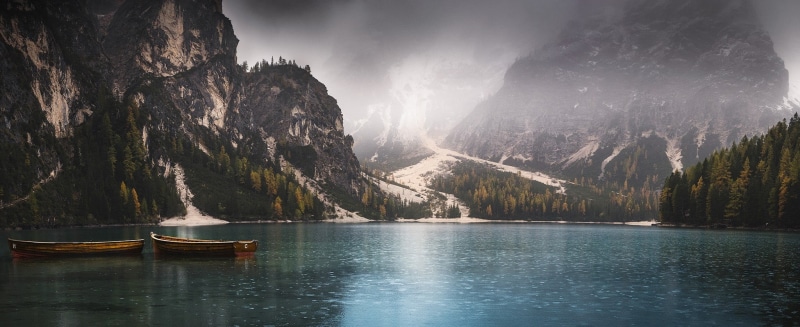 boat, tourism, national Landmark, europe, rock - Object, cliff, reflection, banff National Park, european Alps, famous Place, water, photography, waterfront