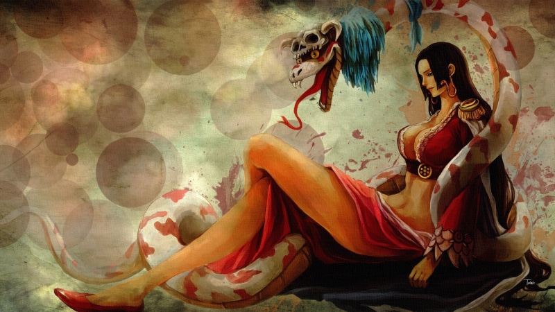 hd, one, hancock, boa, one piece, 1080P, anime, piece, girls, snakes, x, art, artwork
