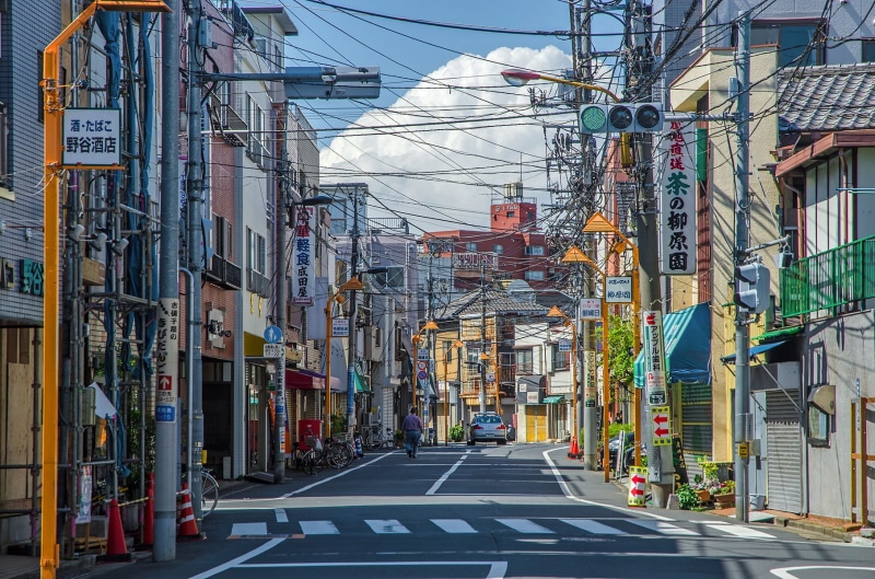 street, signs, sky, Tokyo, city, clouds, Japan, outdoors, urban, 720P, building