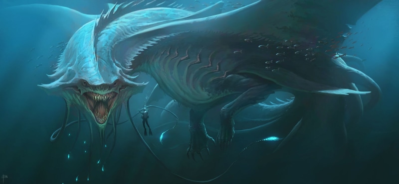  fish, cyan, dragon, underwater, water, science, turquoise, group of animals, animal, nature, blue, vertebrate, school of fish, animal themes