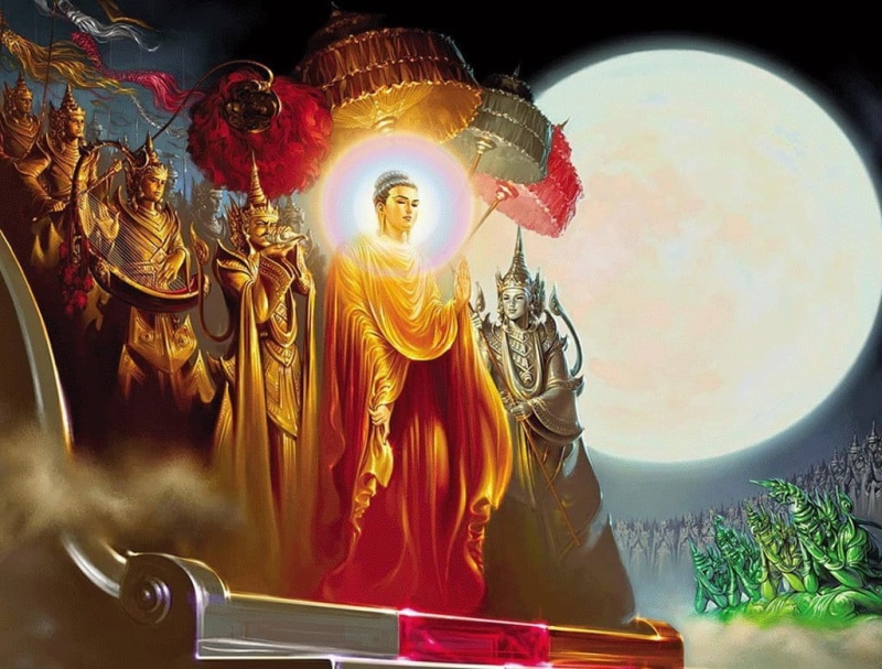 no people, belief, human representation, statue, indoors, Lord Buddha, creativity, lord, painting, buddha, art and craft, spirituality, built structure