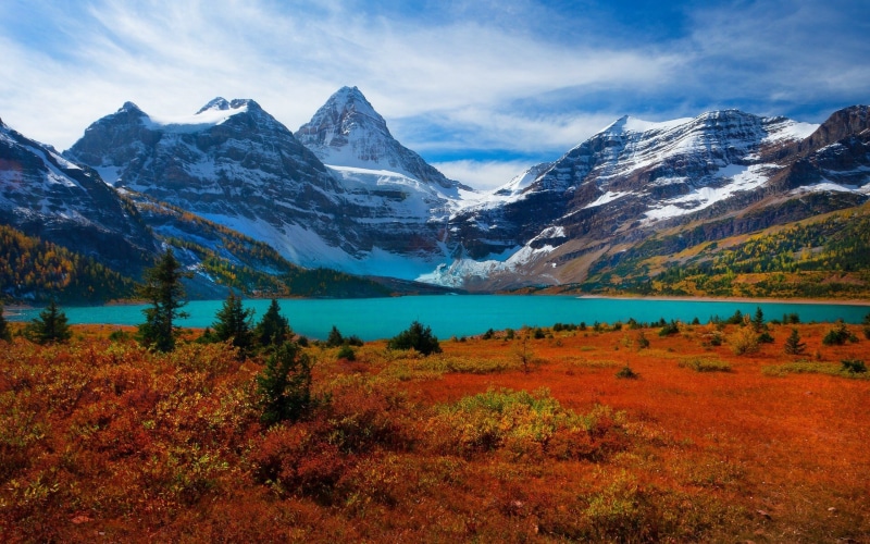landschaft, natur, berge, 2K, see