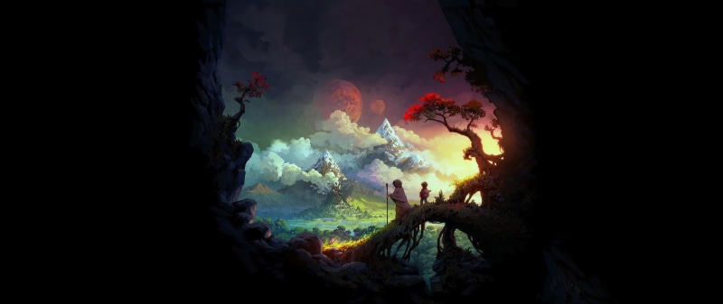 2K, painting, ultra-wide, fantasy art