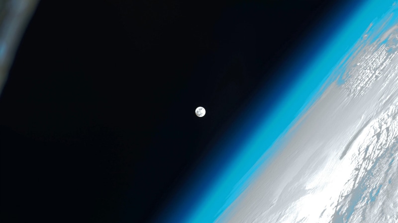 space, moon, atmospheric, 1080P