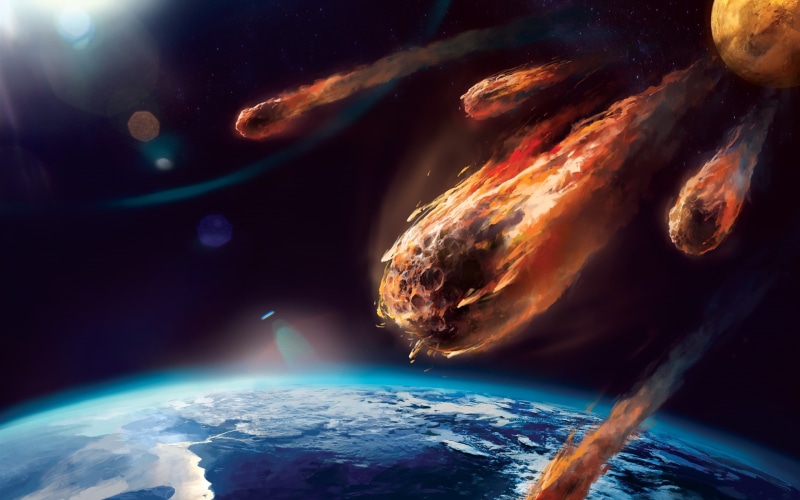 Painting, Atmosphere, Fire, Planet, Friction, Art, Meteor, 2K