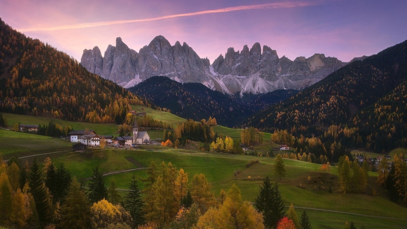 odle mountains, valley, mountain range, 1080P, highland, funes valley, europe, dolomites, santa maddalena, odle group, bolzano, nature, mountain, landscape