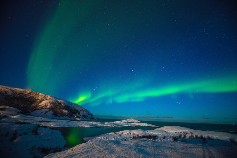Starry sky, 2K, Norway, Northern Lights, Aurora Borealis