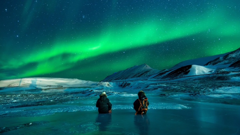freezing, phenomenon, snow, 4K, water, aurora borealis, nature, northern lights, alaska, united states, night sky, frost, sky, landscape, arctic, night