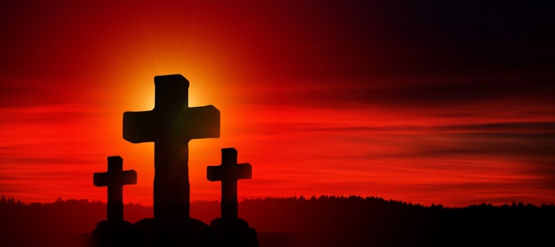 5K, beauty in nature, faith, outdoors, environment, christ, crucifixion, cross shape, silhouette, christianity, dusk, landscape, nature, hill, religion deity