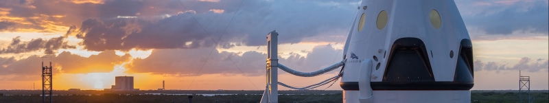 travel, photo, white, Elon Musk, sunset, environment, orange color, transportation, no people, 5K, SpaceX, water, mode of transportation, rocket, North America