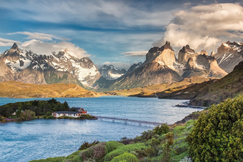 1080P, a national park, Patagonia, Chile, Torres del Paine