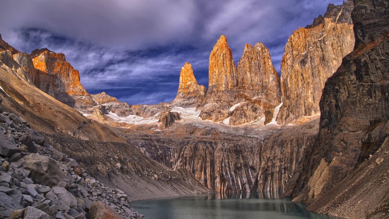 rock - object, south america, geology, outdoors, formation, land, cloud - sky, lake, rock, mountain, nature, water, no people, sky, rock formation, tranquil scene
