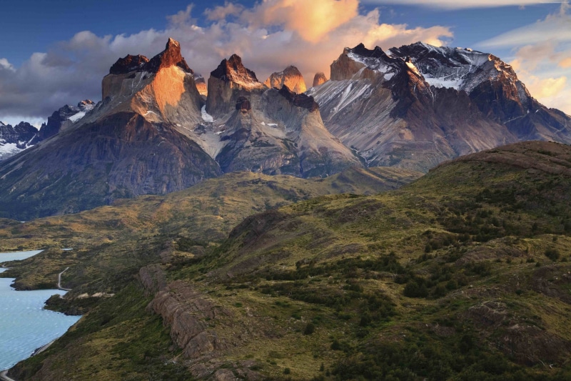 Torres del Paine, 4K, Patagonia, sunset, Chile, National Park, 4k