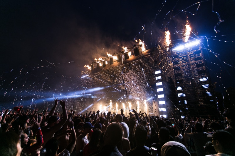 fireworks, watching, large group of people, event, performance, spectator, festival, nightlife, group of people, audience, excitement, concert, lighting equipment
