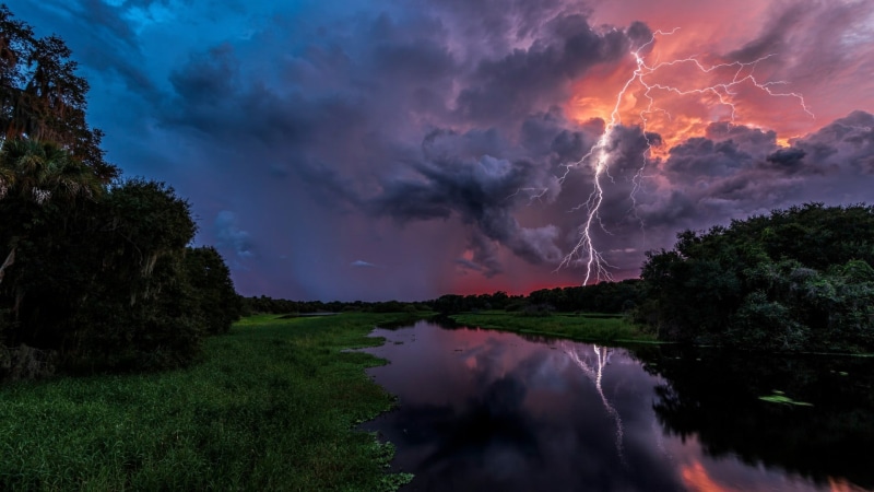 beauty in nature, plant, power, cloud, atmosphere, water, evening, storm, dramatic sky, thunderstorm, storm cloud, phenomenon, lightning, cloud - sky, sky