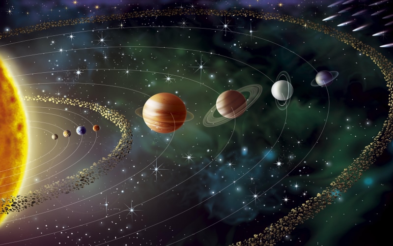 venus, nature, close-up, neptune, pluton, indoors, lighting equipment, planets, solar, desktop, glowing, space, system, hd, jupiter, 5K, uranus, low angle view