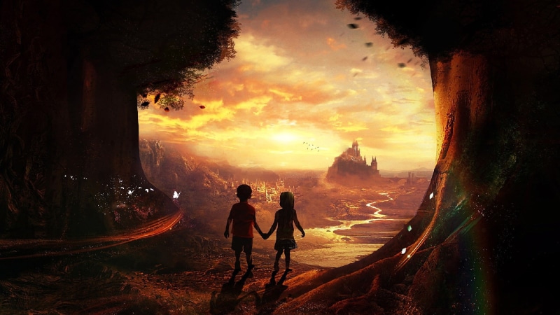 kid, kids, dreamland, soul mate, mystical, mysterious, fantasy art, 1080P