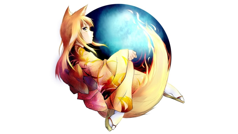 yellow, Mozilla Firefox, flowering plant, fox girl, freshness, white background, multi colored, petal, indoors, vulnerability, creativity, still life, flower