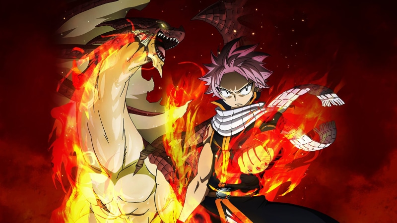 Natsu Dragneel, arts culture and entertainment, multi colored, fairy, nature, carnival - celebration event, red, night, Anime, celebration, human representation