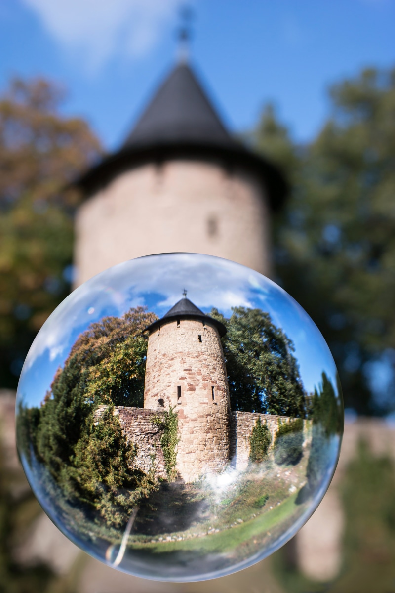 wernigerode, building exterior, ball, blue, architecture, protection, resin, middle ages, religion, defend, fend off, place of worship, plant, defense
