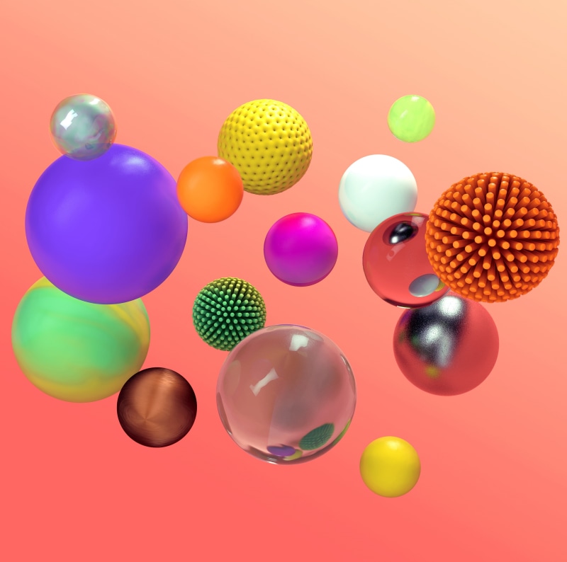 choice, pink color, Colors, Colorful, Floating, spherical, studio shot, blue, multi colored, spheres, no people, group of objects, yellow, variation, graphicdesign