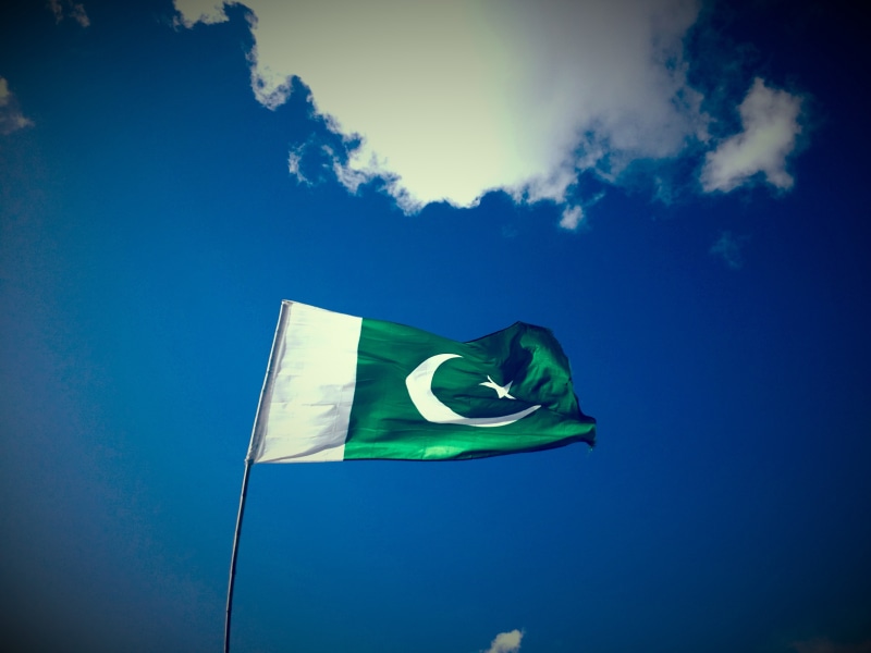 Pakistan, flag, sky, green, 4K