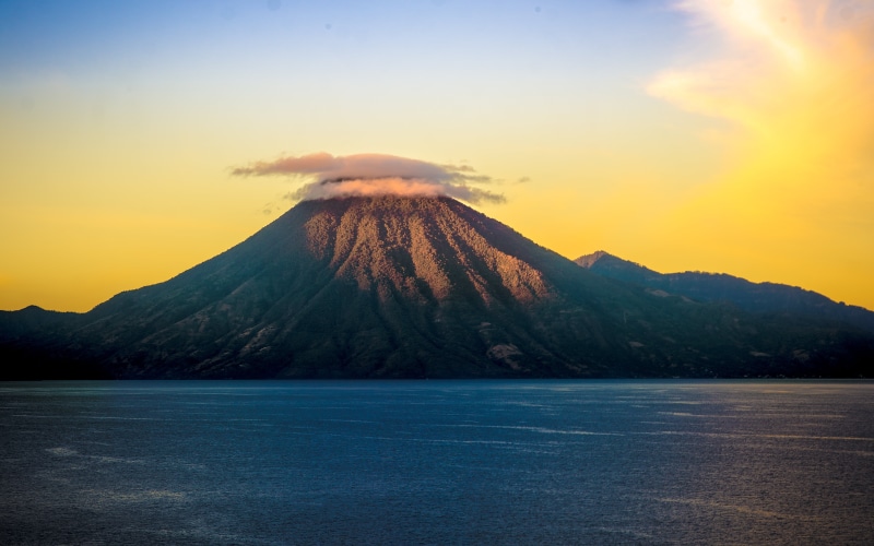 Guatemala, Manual, Meson, daytime, volcano, Maya, white, Latin, Lake Atitlan, near, 5K, BandB, white clouds, lake, Spanish, hospitality, sony  nex, Mango