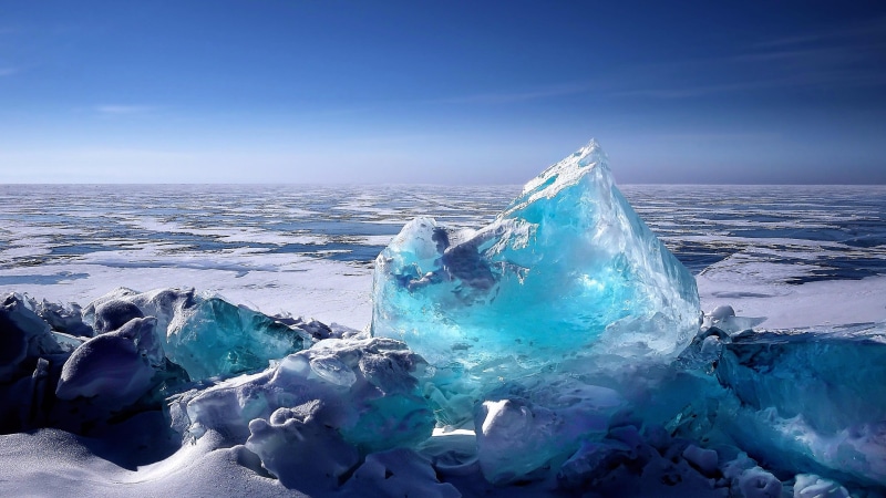 frost, irkutsk, cold, lake, siberia, lake baikal, icy, winter, 4K, ice, blue sky, frozen, russia, baikal