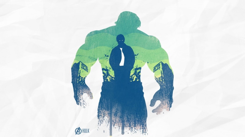 real people, men, obscured face, nature, The Avengers, three quarter length, Hulk, day, clothing, waist up, snow, tie, arms raised, standing, 1080P, leisure activity