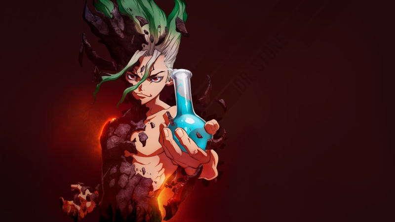Dr. Stone, flask, 2K, anime