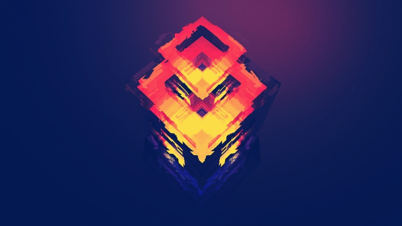 polygon, abstract art, 4K, digital art, graphics